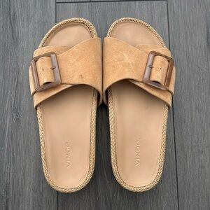 VINCE buckle sandals- suede size 7